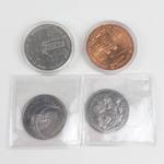Canadian Commemorative dollars: 1870-1970, 1873-1973 plus 2 mint medals
