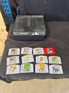 Nintendo 64 cabinet  & Games