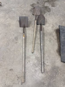 Lot of 3 Garden Shovels