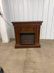 Electric Fireplace with Mantel
