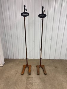 Pair of Shoppers Display Stands