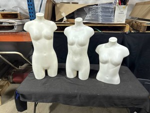 Plastic Female Torso Mannequins (3)