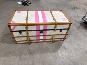 PINK Striped Storage Trunk