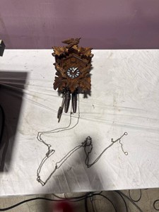 Carved Wooden Cuckoo Clock