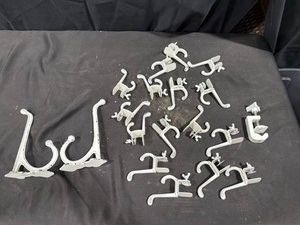 Metal Hooks and Clamps Lot