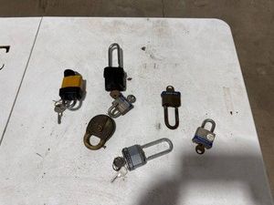 Assorted Padlocks with Keys