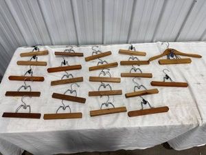 Assorted Wooden & Metal Hangers