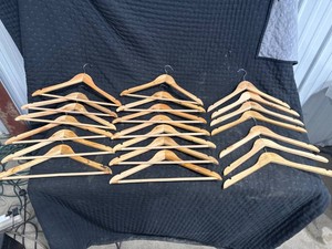 Lot of 20 Wooden Hangers