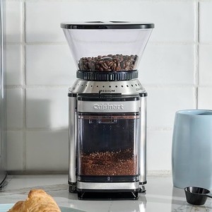 Cuisinart Coffee Grinder, Electric One-Touch Automatic Burr Coffee Grinder with 18-Position Grind Selector, Cup Size Selector for 4  18 Cups, DBM-8P1, Black Stainless