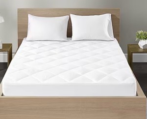 Twin XL  Madison Park Quiet Nights 100% Cotton Sateen Waterproof Diamond Quilting Down Alternative Mattress Pad Twin XL Bed Size
