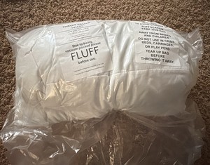 Throw Pillow Sealed in Packaging 20 x 20 Same Size as Green Pillow Cover in Previous Lot 137