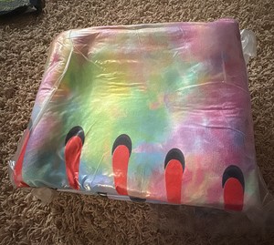 Pink and Multi-Colored Kids Rook Rug Dimensions are 130 X 160 Sealed