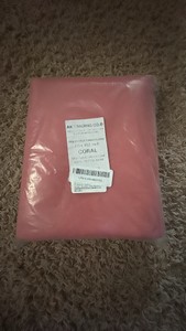 Pink Polyster Tablecloth 60 X 120 Coral color