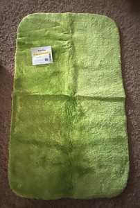 Line Green Bath Rug 24 X 40