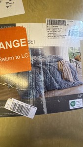 FullQueen - Three Piece Blue Comforter Set for FullQueen Sized Bed, Soft Texture, Comes with Comforter and Two pillow Shams