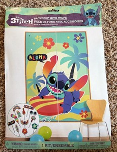 Lilo and Stitch Photo Backdrop with 12 photo props