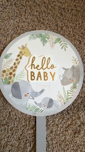 Hello Baby 36 Wooden Yard Sign