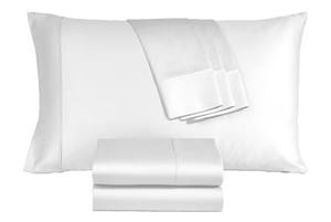 Queen - Hudson Hotel 800tc Egyptian Cotton Blend 6 Piece Sheet Set Queen Sized Bed New Unused