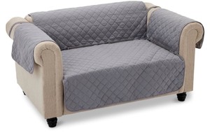 Quilt Reversible Sofa Slipcover, Two seat Sofa, Medium, GrayLight Gray New Sealed Bag