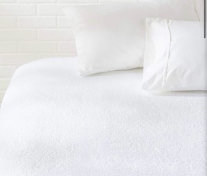 King - Waterproof Breathable Mattress Protector, King Size, 18 inch Deep, Machine Washable, White