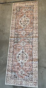 Patterned floor runner  2 x 6  multicolor