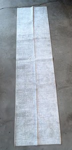 Extra long floor runner  2 x 8  white and grey tones