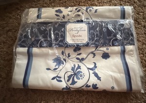 Blue and White Decorative Table Runner 72 inches long