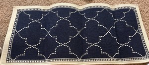 Navy and Tan Color Outdoor Area Rug Oriental Weavers 46 x 20 Navy and Tan Color