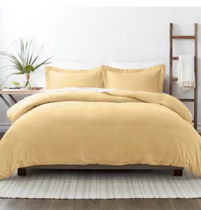 3 -Piece Gold KingCalifornia king Duvet cover Set, New in Original Packaging