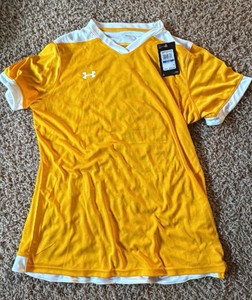 Under Armour Yellow Shirt Womens XL Brand New