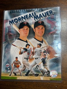 Joe Mauer and Justin Morneau Minnesota Twins Team Issued Picture, Two Legends in One Photograph