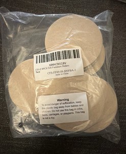8 Piece Felt Furniture Sliders - 3 inch diameter -