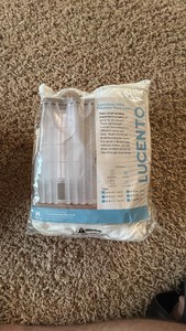 Faux Linen Curtains, White Color, Two Curtains, See-Through, Blocks Some Sunlight But Lets Some Shine Through, Size 54 x 54