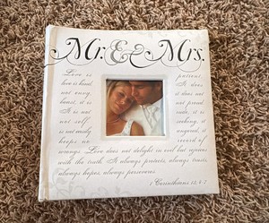 Wedding GuestMemory Book, Place for Your Own Picture in the Front and for Note Taking and Messages in the Book, Brand New Unused