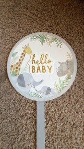 Hello Baby 36 Wooden Yard Sign