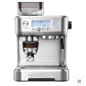 CASABREWS 5700Pro Espresso Machine with Grinder, Professional Cappuccino Latte Machine with Powerful Milk Frother Steam Wand, Barista Espresso Maker with LCD Display, USED CONDITION Retail: $450.00