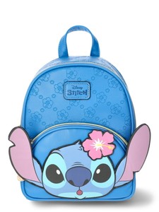 Disney Lilo & Stitch Womens Floral Mini Backpack, Blue