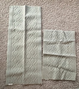 Two Indoor Mats, Both Tan, One Has Small Wear on One Corner (Look at Picture) Sizes are 48 x20 and 30 x 20