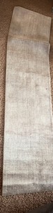 Long Indoor Rug, Light Grayish Tam, 95 x 29 Very soft