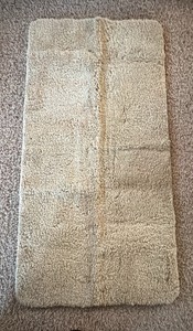 Large Tan Bathroom Rug, Super Soft, Light Brownish Color 48 x 24