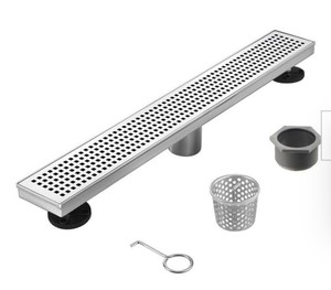 24 Inch Stainless Steel Shower Drain, Brand New, Complete Set HTOH Brand