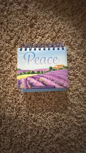 Peace Inspirational Calendar, Reusable Calendar, Can be Use With Any Year, Has Inspirational Phrases in Each Day