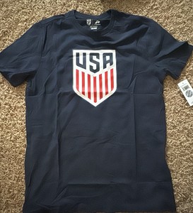 Team USA Navy Blue T-Shirt Adult Small, Number 10 Pulisic