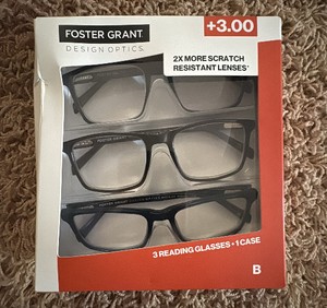 3-Pack of Reading Glasses 3.00