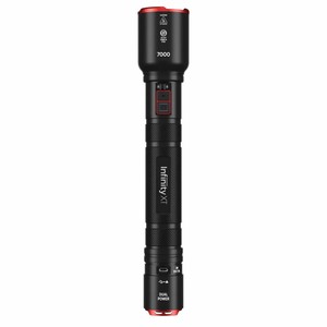 Infinity X1 7000L Dual Power Rechargeable Flashlight, 7000 Lumen CREE LED with Adjustable Focus and Heat Lock Retail  $40