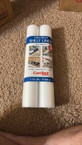 Contact Brand Premium Shelf Liner, Non-Adhesvie 30 Feet, Two Rolls 15-feet x 18 inches, 45 total square feet