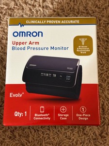 Omron Upper Arm Blood Pressure Monitor, Black Color, Evolv Comes With Storage Case, #1 Doctor Recommended Brand