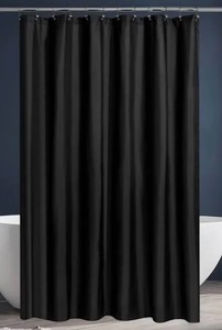 Awesome Home Fabric Water Repellent Shower Curtain Liner, Black Color, New Unopened Packaging