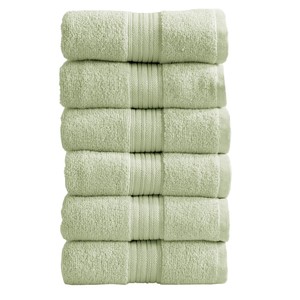 6 Pack - Hand Towel Set - Seagreen Color