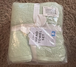 6-Pack of Hand Towels, Light Sea Green Color, 16 x 26